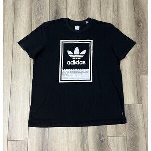 Adidas Skateboarding Botsford Men's Short Sleeve Graphic T-Shirt Black Size 2XL